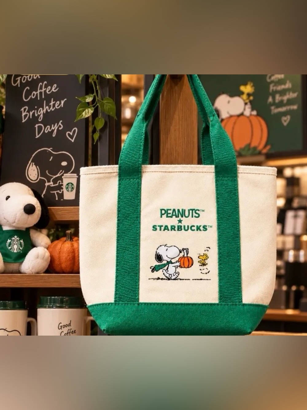 Starbucks x Peanuts Mini Tote bag